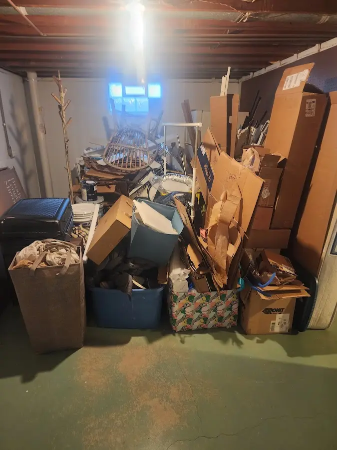 Roll-off dumpster container at job site for 8 Yard Dumpster Rental in West Sacramento